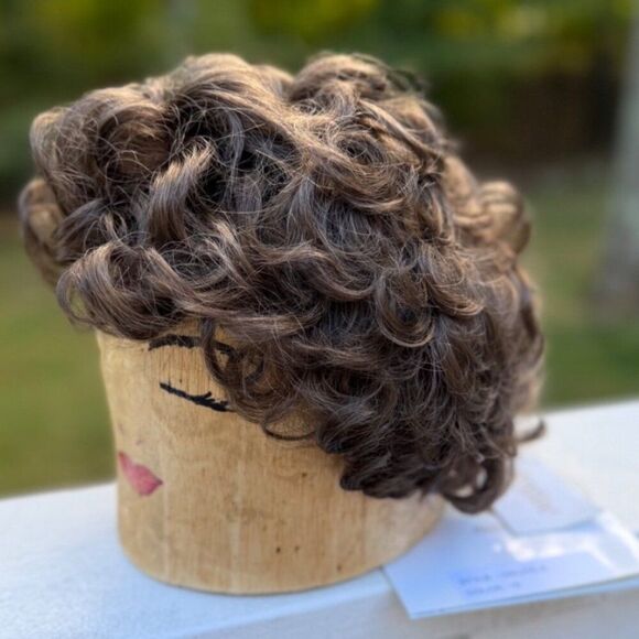 NEW Gabor Flexlite Wig Kanekalon Personal Fit Cap Short Curly Brown #10
